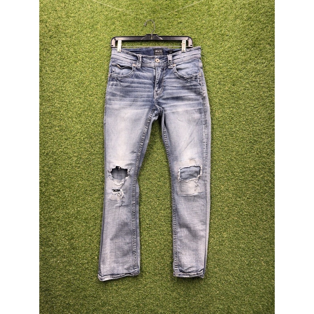 Buckle Black Jeans Mens 30 S Bootleg Medium Wash Denim Stretch Casual Workwear